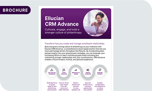 Brochure: Ellucian CRM Advance