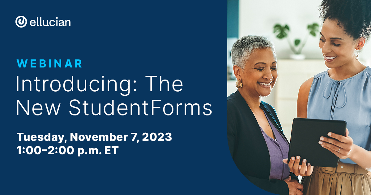 Webinar: Streamlining Student Success With Studentforms 