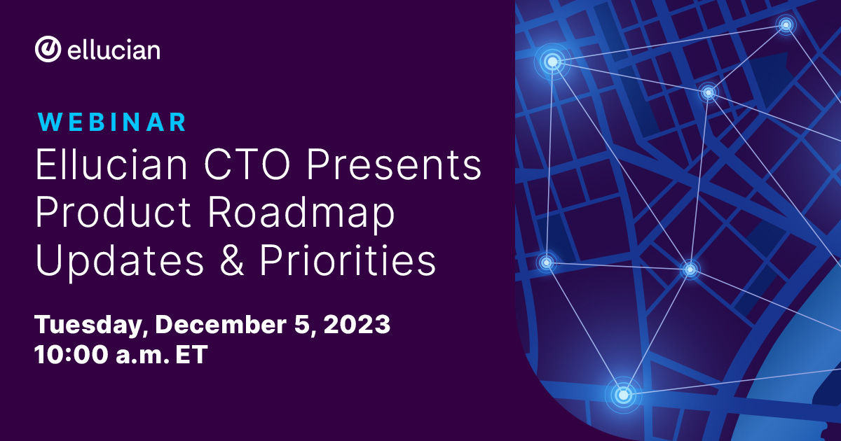 Webinar Product Roadmap Update Ellucian Webinar Product Roadmap Update Ellucian